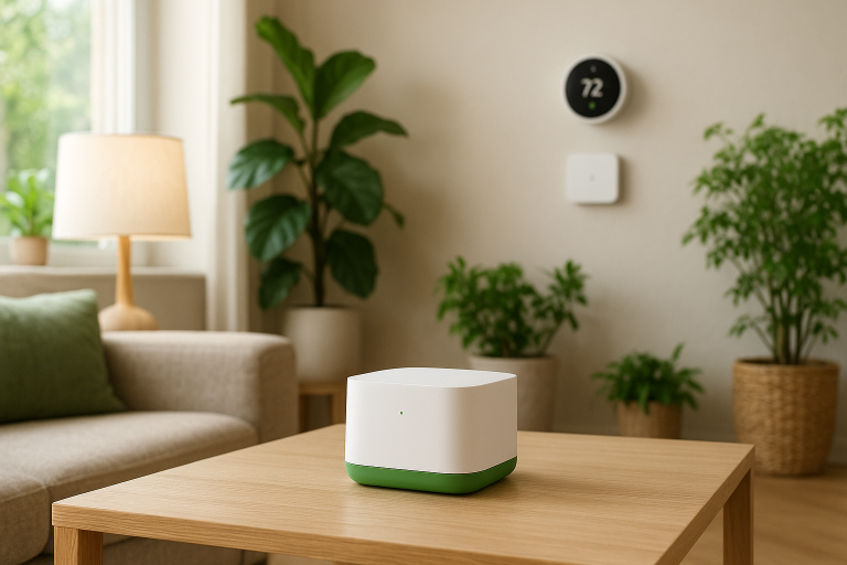 Image de couverture pour l’article "Comment Home Assistant Green rend votre maison écologique et connectée"