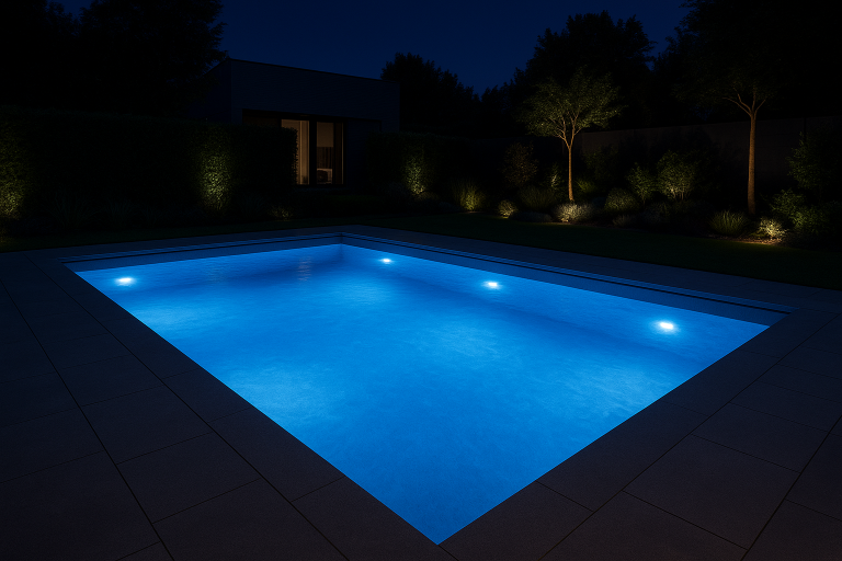 Image de couverture pour l’article "Guide complet pour installer un projecteur LED pour piscine"