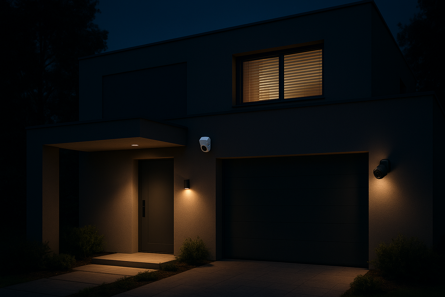 Image de couverture pour l’article "Sécuriser sa maison la nuit : scénarios domotiques simples à mettre en place"