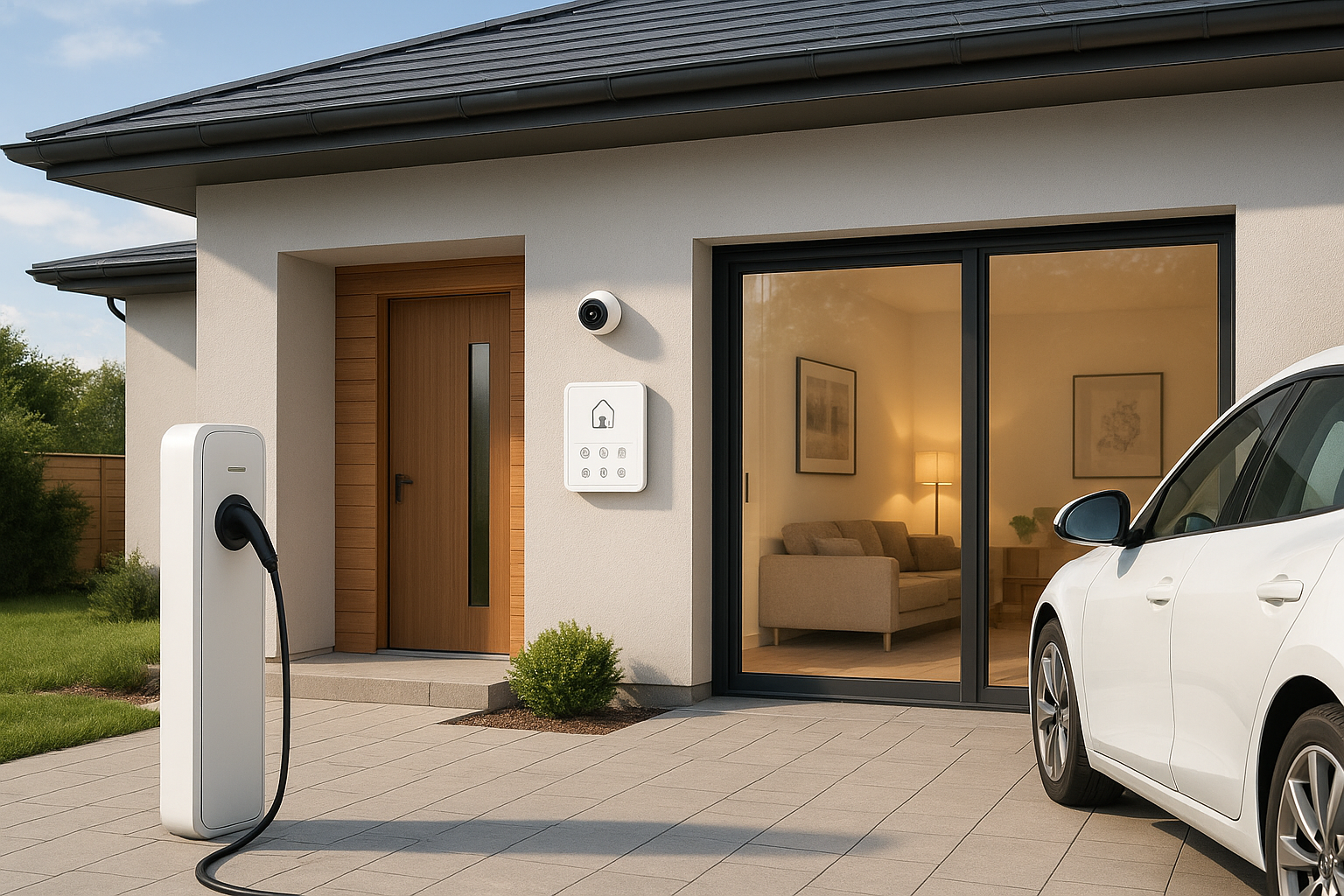 Image de couverture pour l’article "Intégrer une borne de recharge voiture électrique dans sa maison connectée"