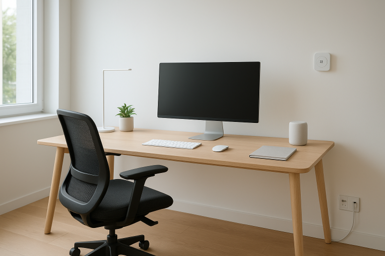 Image de couverture pour l’article "Quelle distance entre bureau et mur pour un espace de travail optimal"