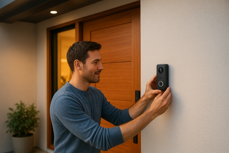 Image de couverture pour l’article "Installer une sonnette vidéo sans tirer de nouveaux câbles facilement"