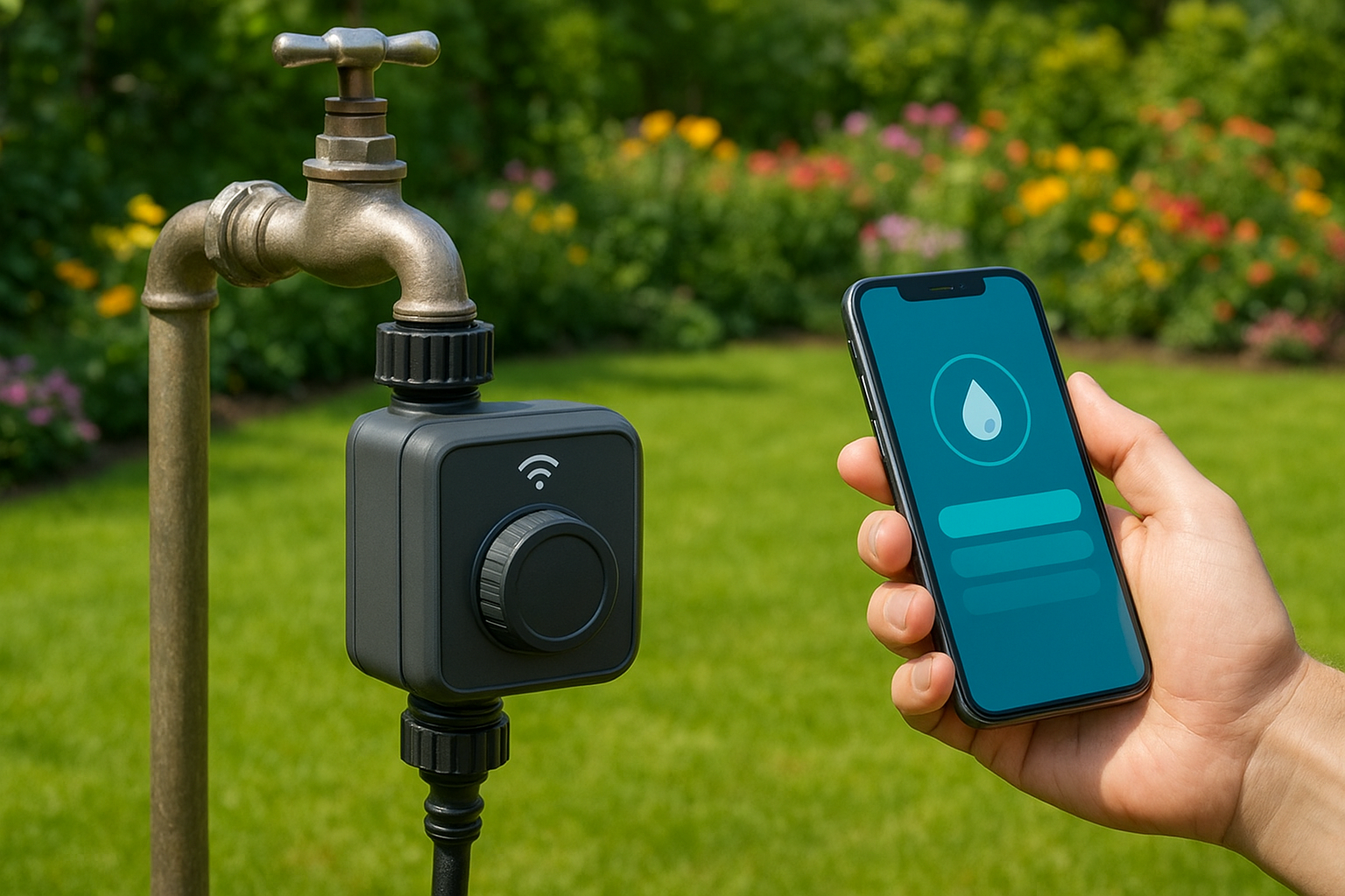 Image de couverture pour l’article "Programmateur arrosage wifi : guide complet pour un jardin autonome"