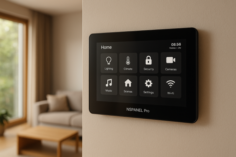 Image de couverture pour l’article "nspanel pro, comment configurer et personnaliser votre panneau tactile"