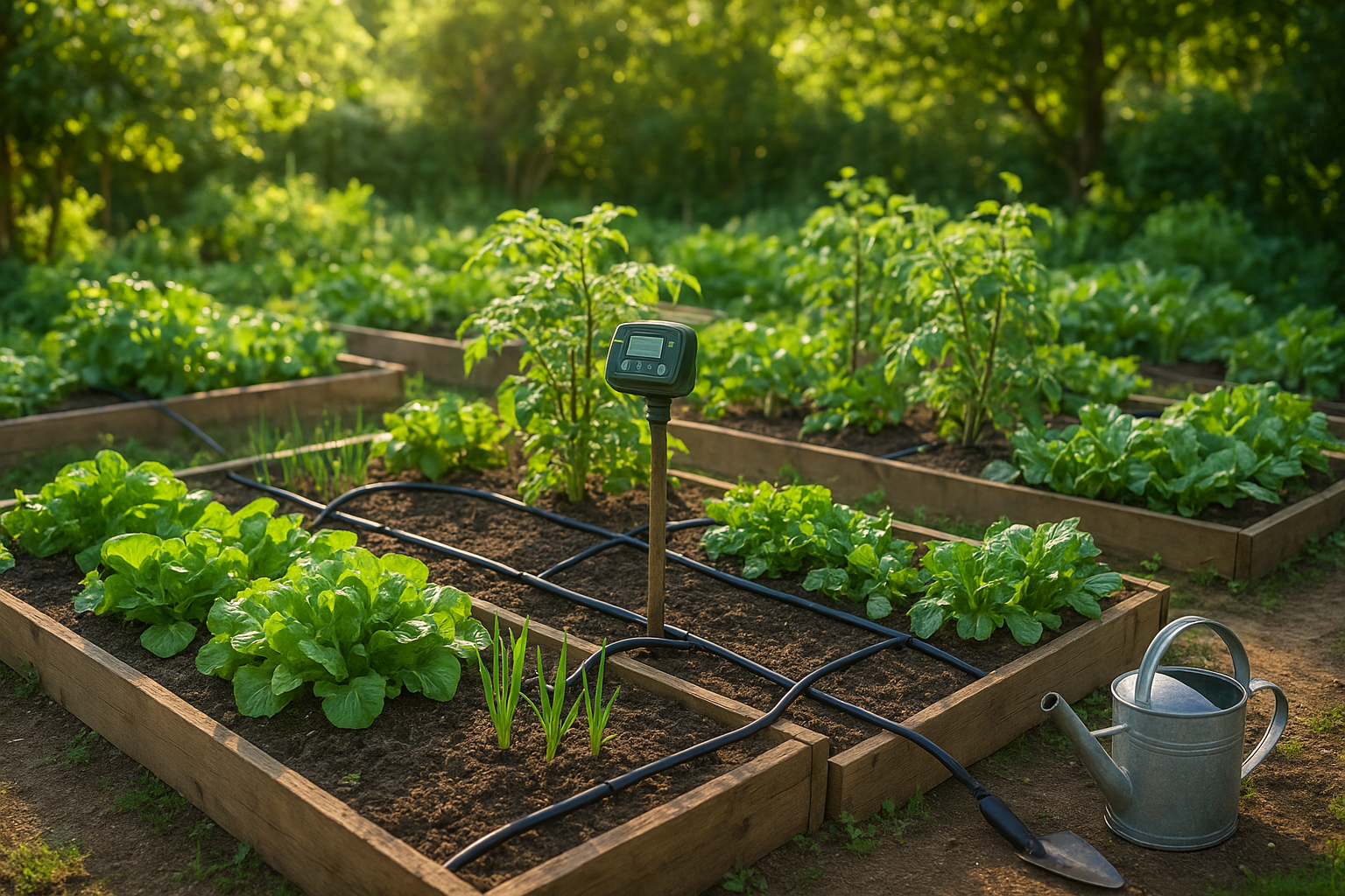 Image de couverture pour l’article "Guide complet pour un potager arrosage automatique fiable et simple"