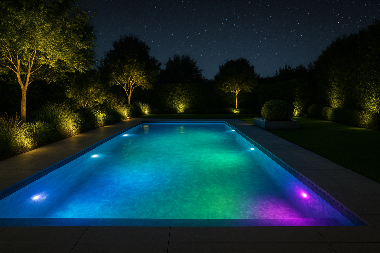 Image de couverture pour l’article "Comment choisir le meilleur projecteur piscine pour votre jardin"