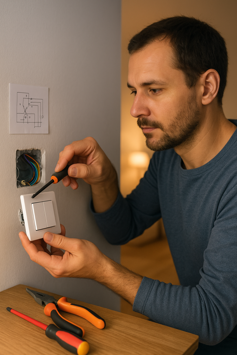 Image de couverture pour l’article "Installer un branchement interrupteur facilement et en toute sécurité"