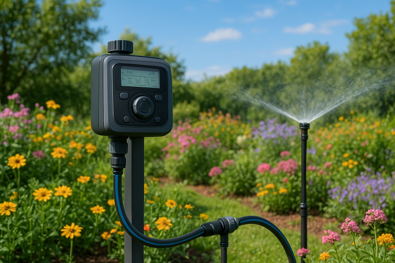 Image de couverture pour l’article "Programmateur arrosage : comment le choisir pour un jardin sain"