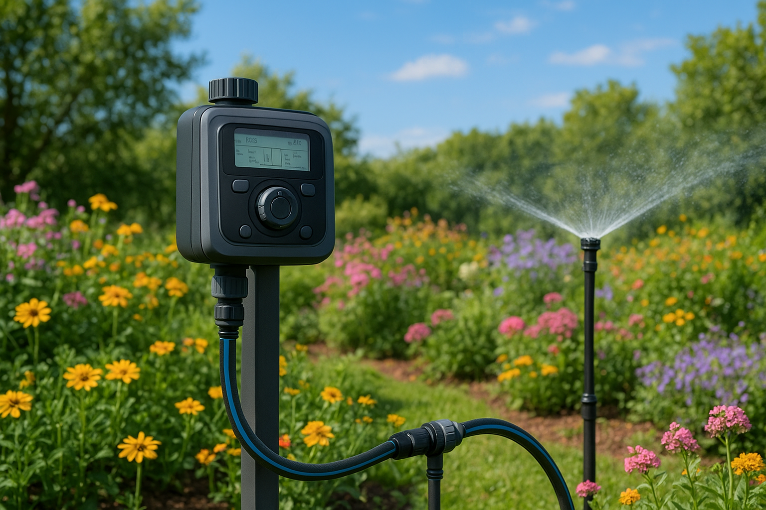 Image de couverture pour l’article "Programmateur arrosage : comment le choisir pour un jardin sain"