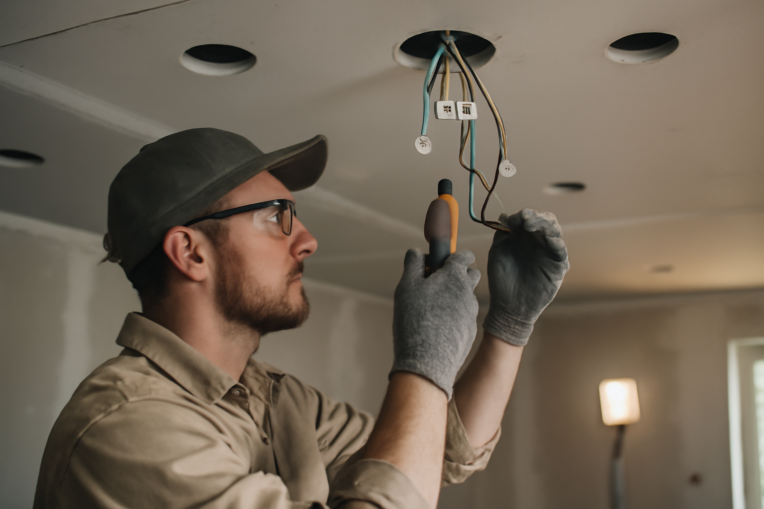 Branchement spot : guide plafond pas à pas