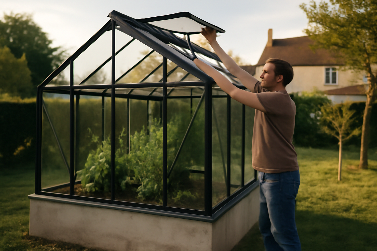 Serre en verre jardin : achat pro & options