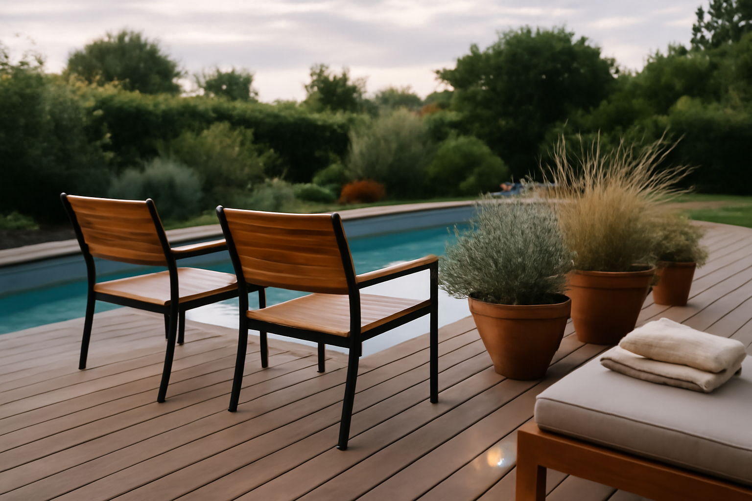 Deco bord de piscine extérieur : idées