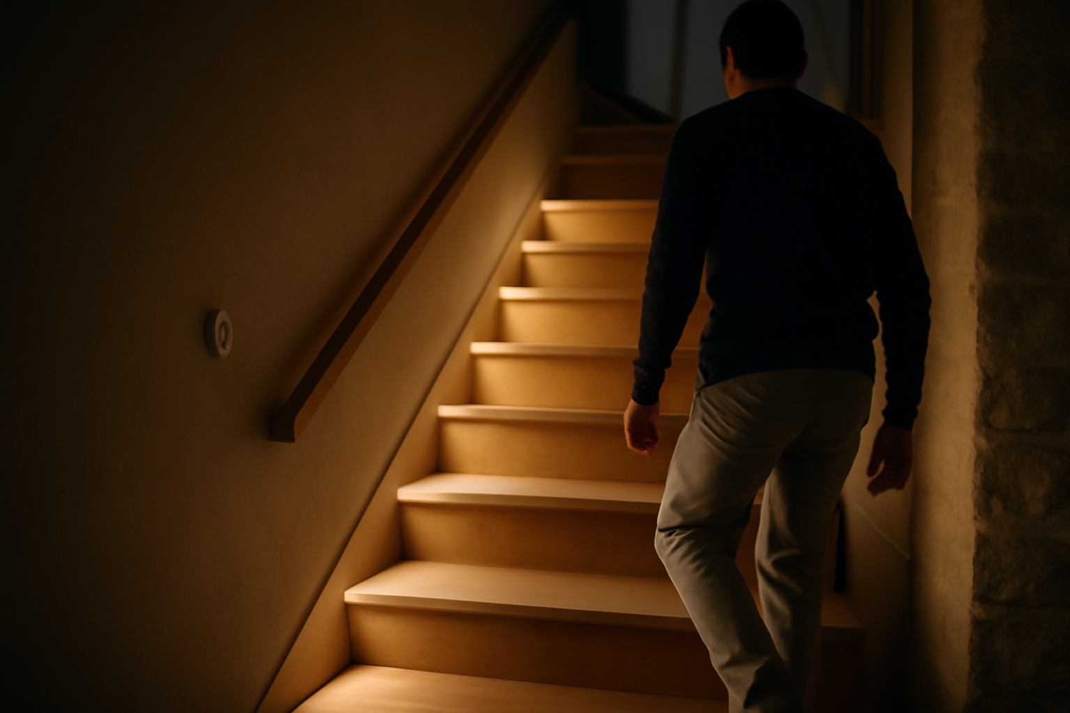 Led escalier : kit complet ruban & détecteur