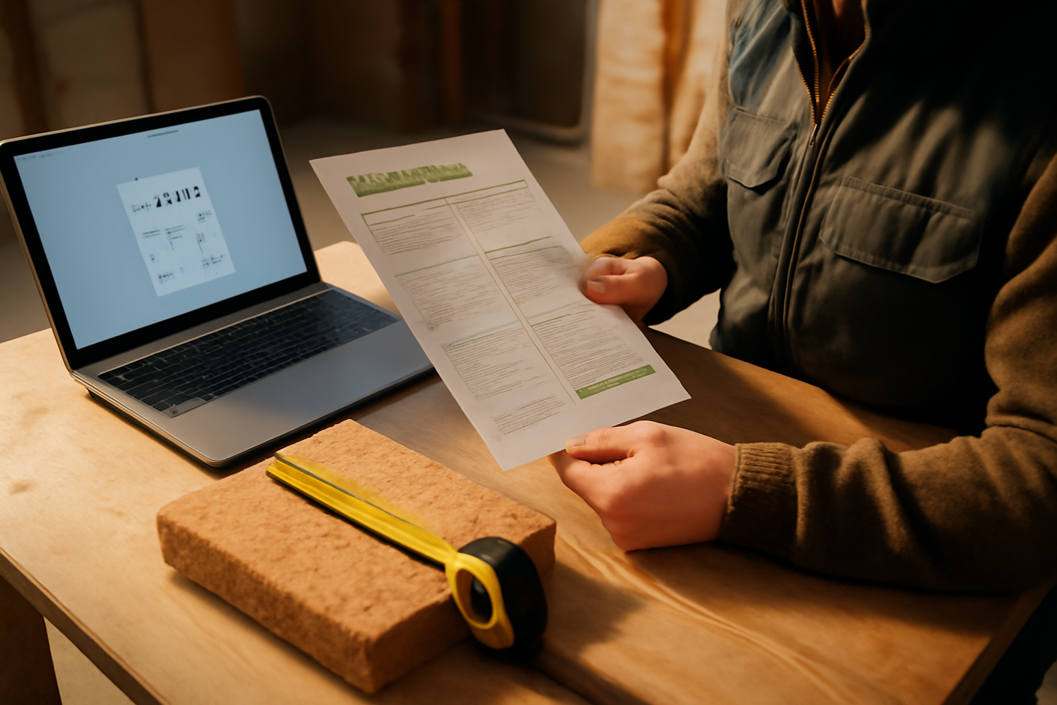 calculette homatherm résistance fibre de bois sur écran avec fiche technique lambda