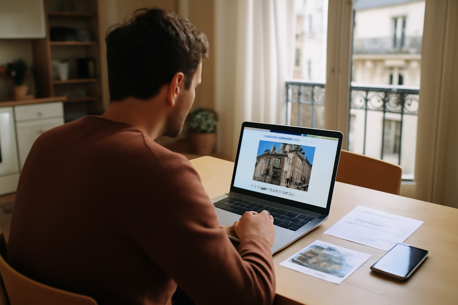 declarationexpertise.fr : écran d’espace personnel et pièces justificatives pour une expertise immobilière