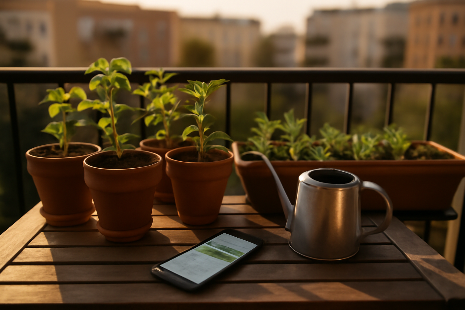 shockgarden.com jardinage sur balcon avec plantes en contenants et arrosage