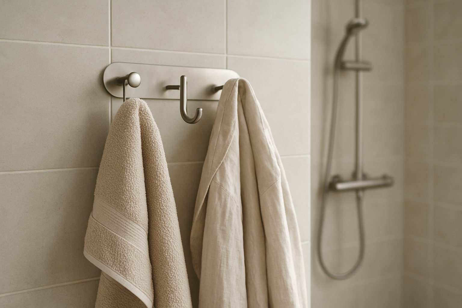 Patère salle de bain : modèles muraux pratiques